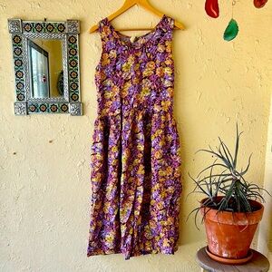Vintage Xpress Summer Floral Dress 🌻 size M